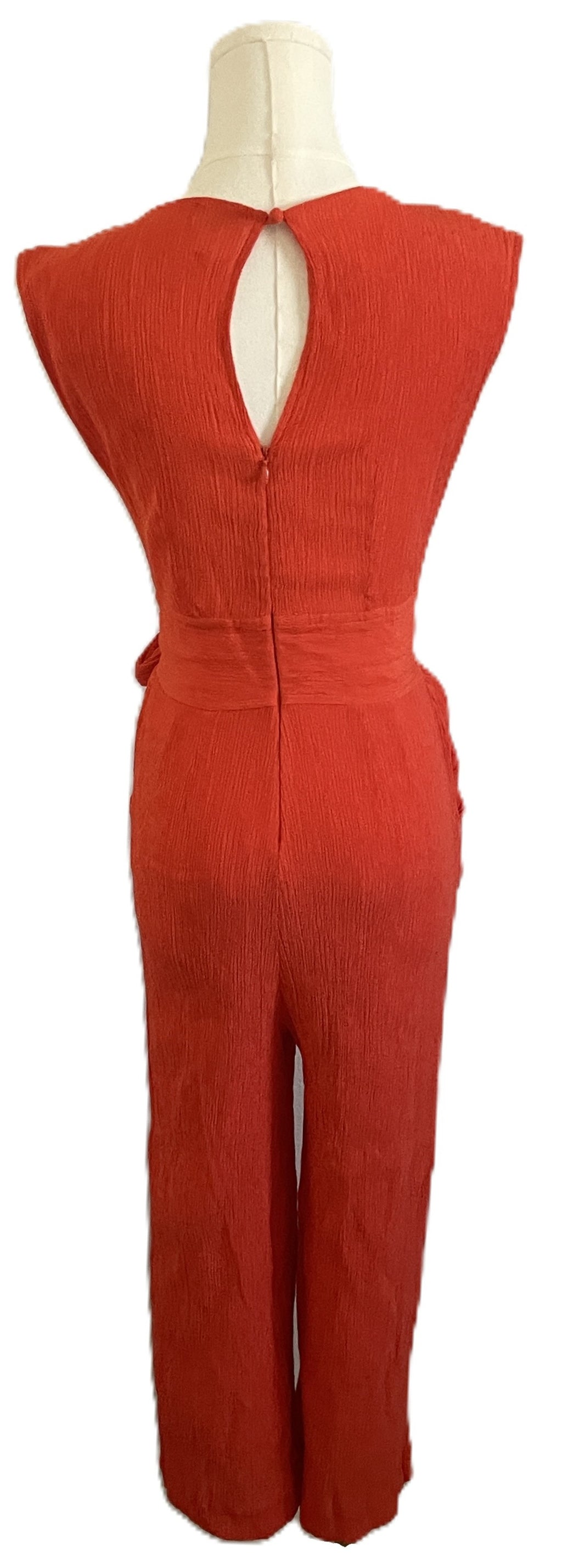 By Anthropology orange jumpsuit 
