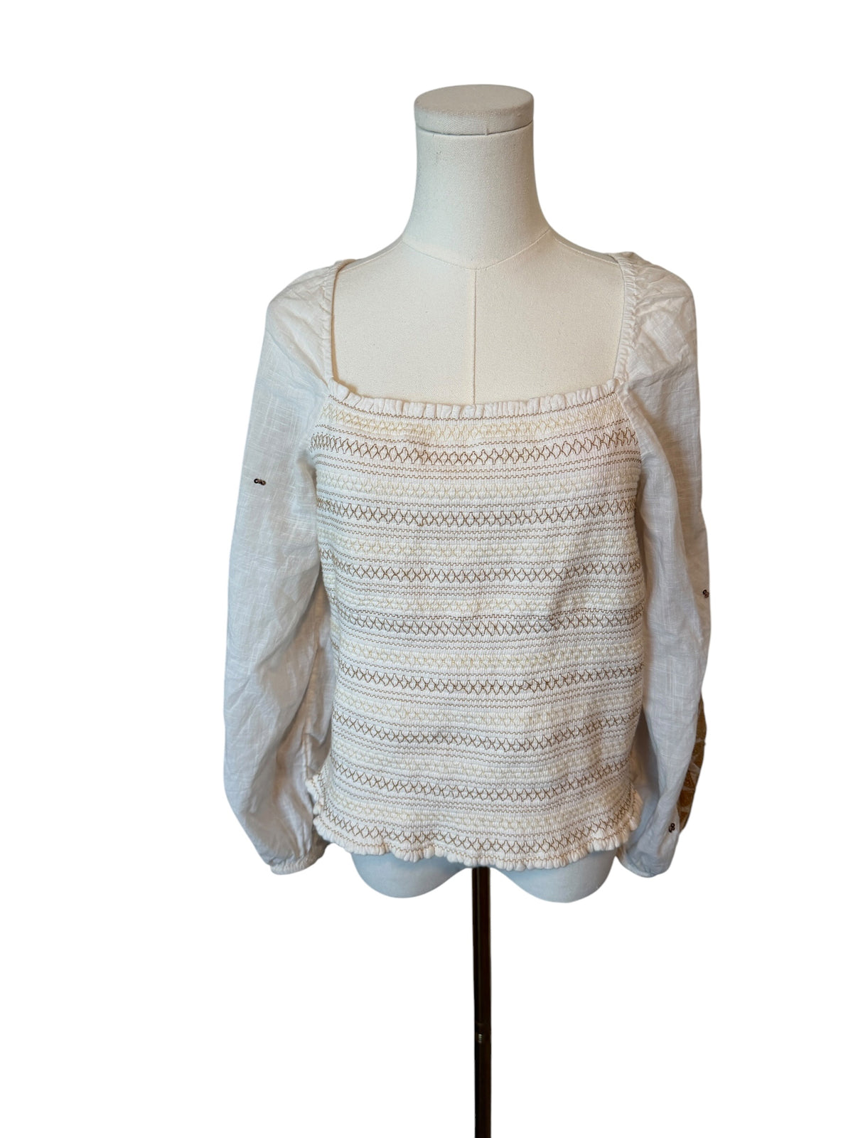 Anthropologie peasant top Size Large
