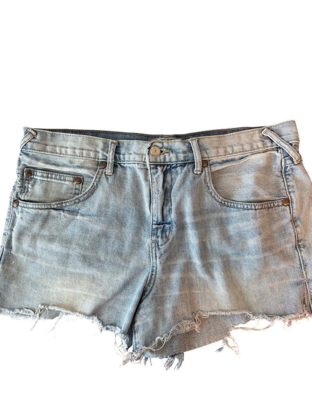 Free People High Rise Denim Shorts