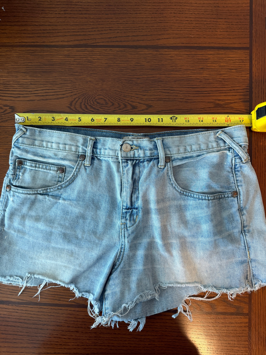 Free People High Rise Denim Shorts