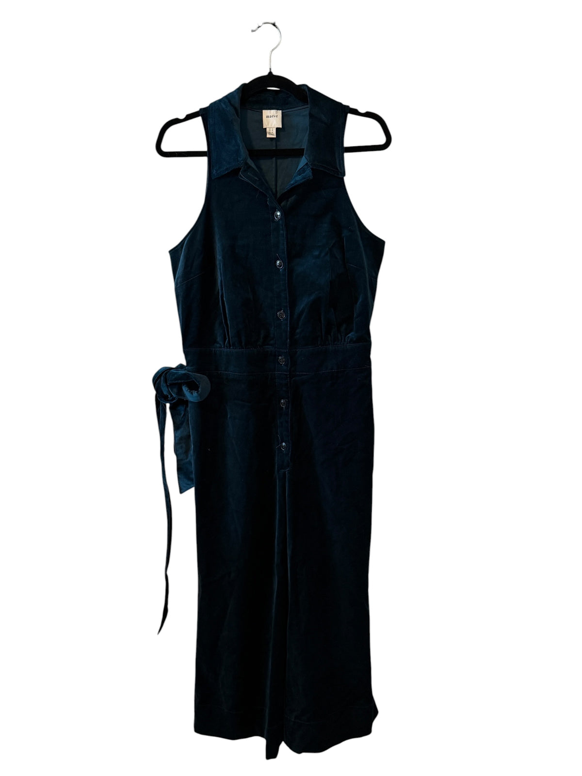 Anthropologie Maeve velvet jumpsuit