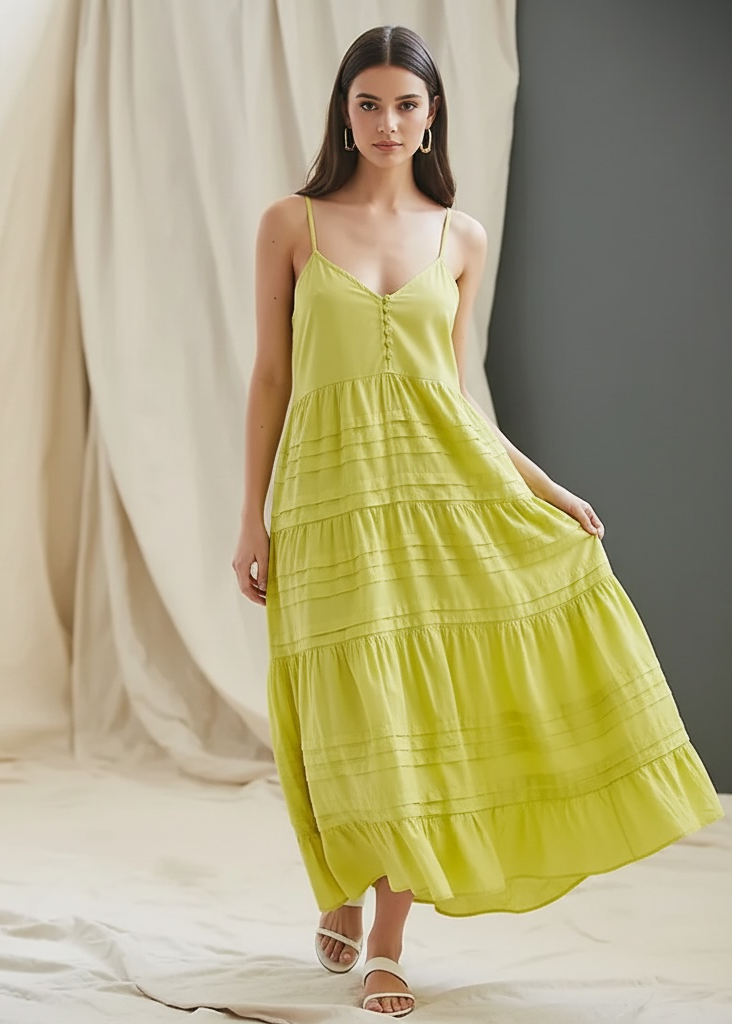 Devotion Twins tiered midi dress