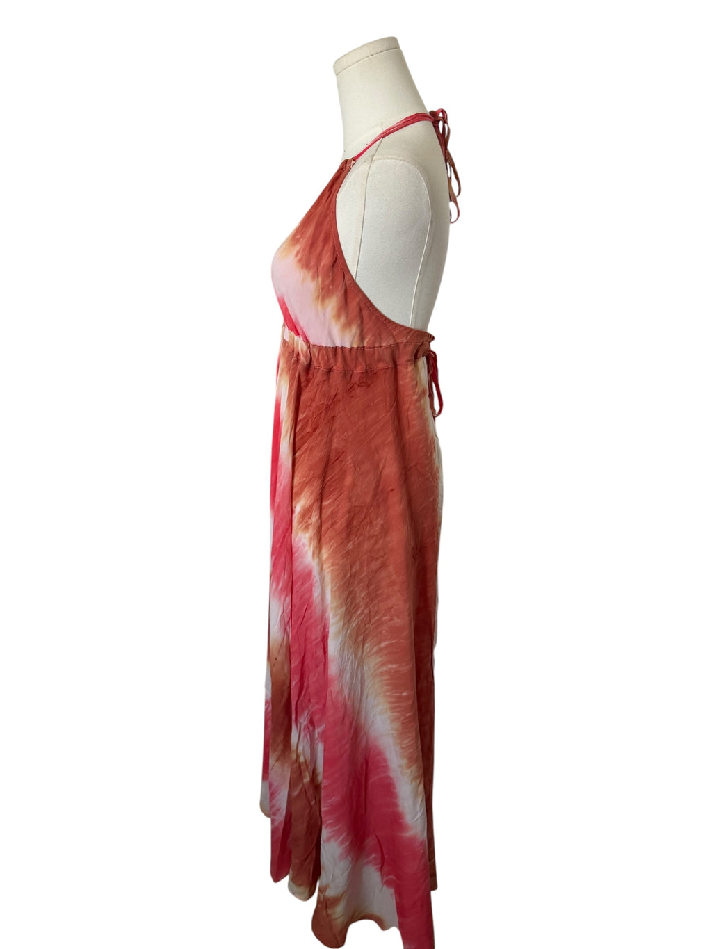 Lovestitch Halter Tie-Dye High-Low Maxi Dress NWT