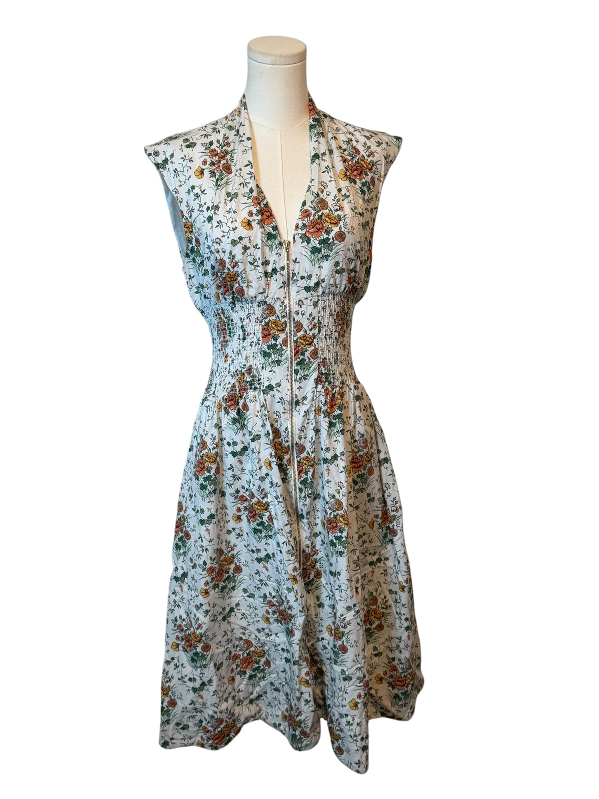 Anthropologie The Tommie Zip-Front Midi Dress by Maeve