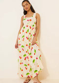 S/W/F Cherry Printed Maxi Dress