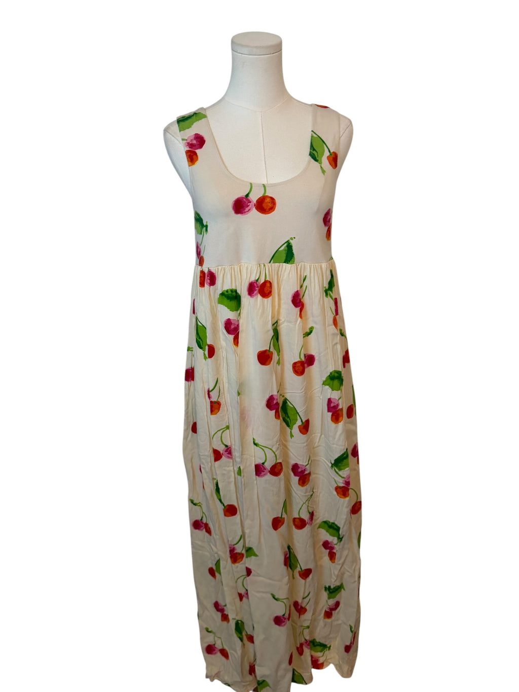 S/W/F Cherry Printed Maxi Dress