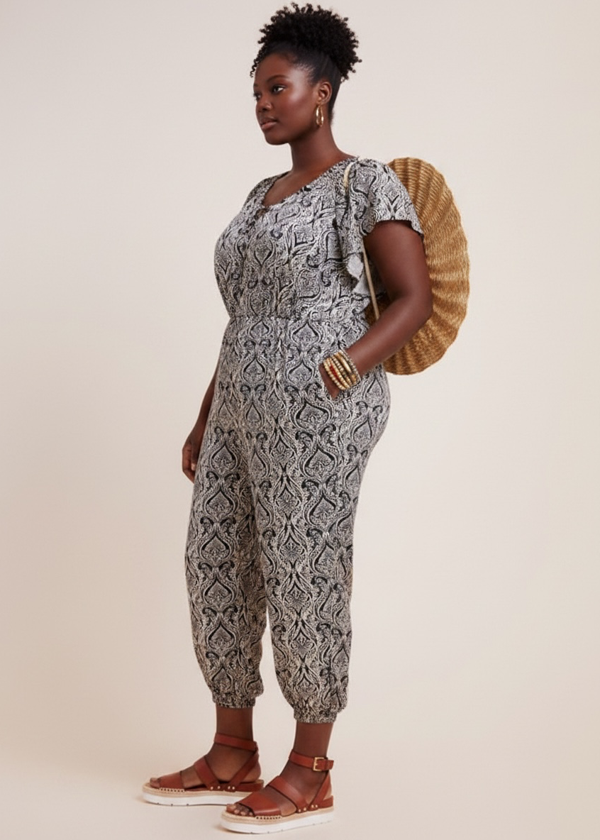 Anthropologie Zadie Satin Jumpsuit