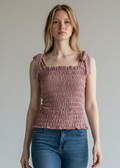 Anthropologie smocked cami