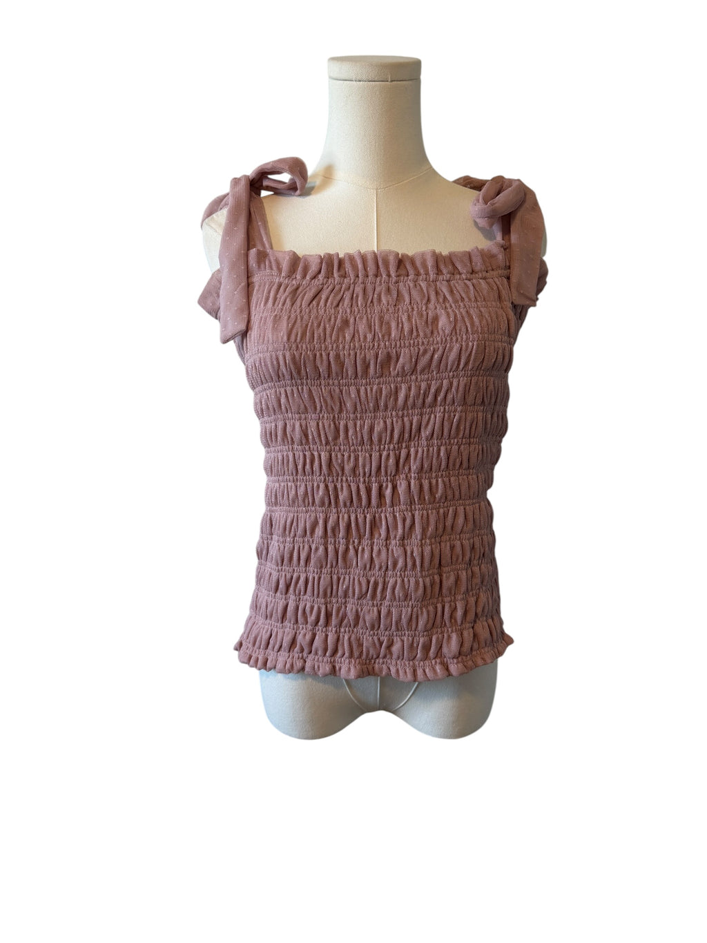 Anthropologie smocked cami