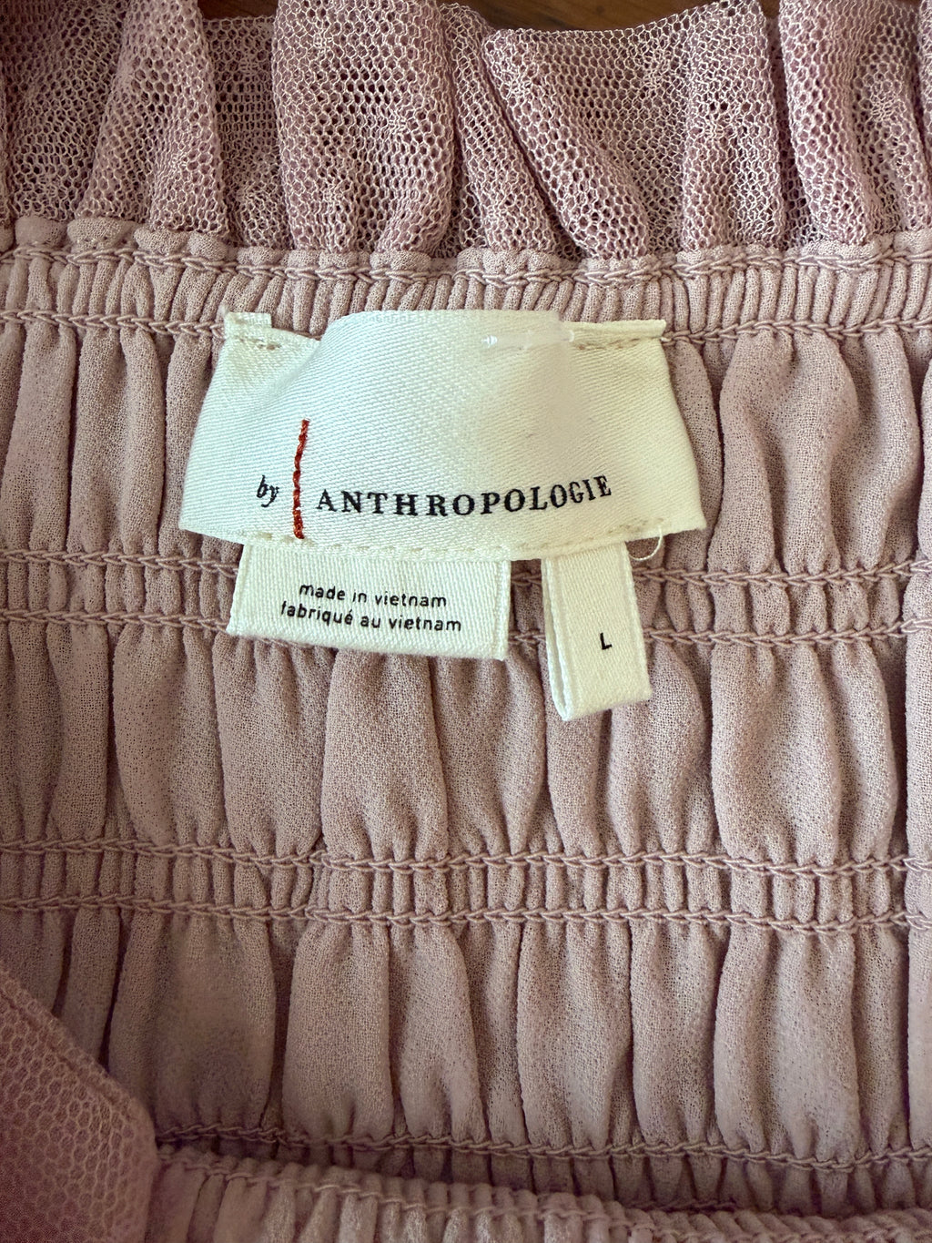 Anthropologie smocked cami