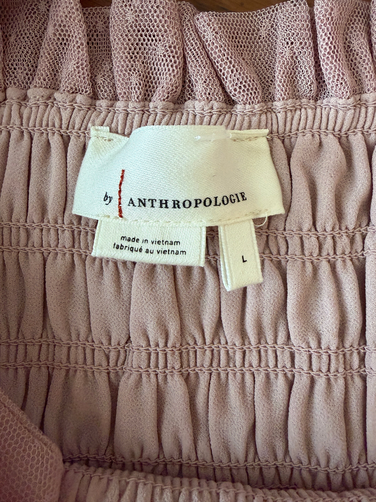 Anthropologie smocked cami