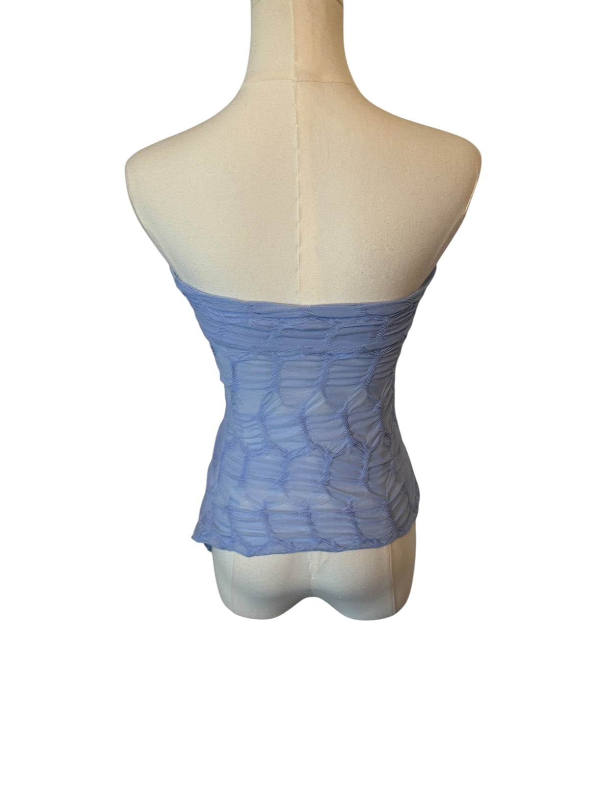 Light blue strapless bandeau top from Silence + Noise