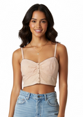 Free People Intimately stripped corset crop top