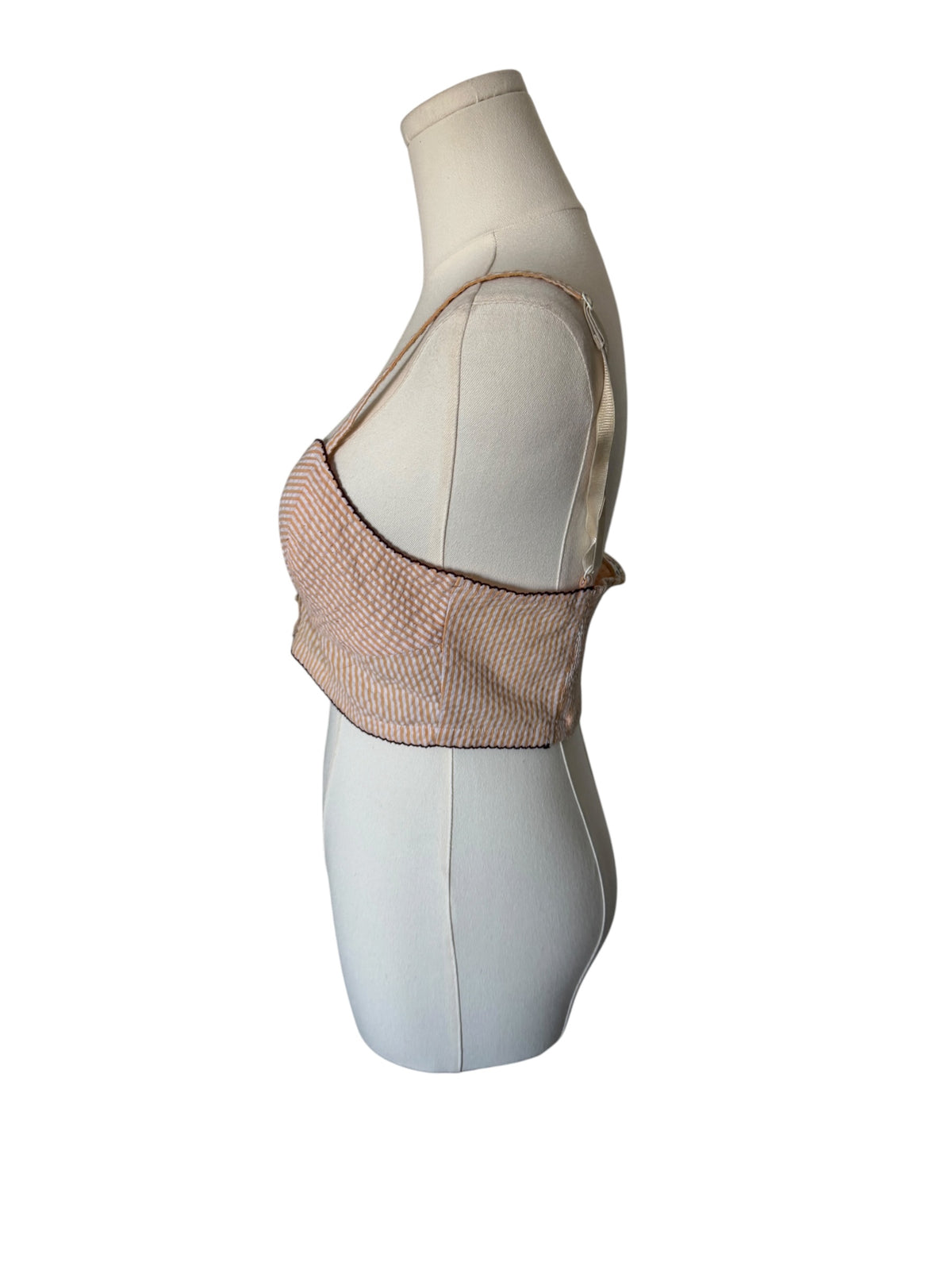 Free People Intimately stripped corset crop top