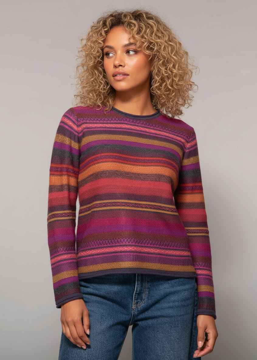 Pure Alpaca Arabela Purple Sweater