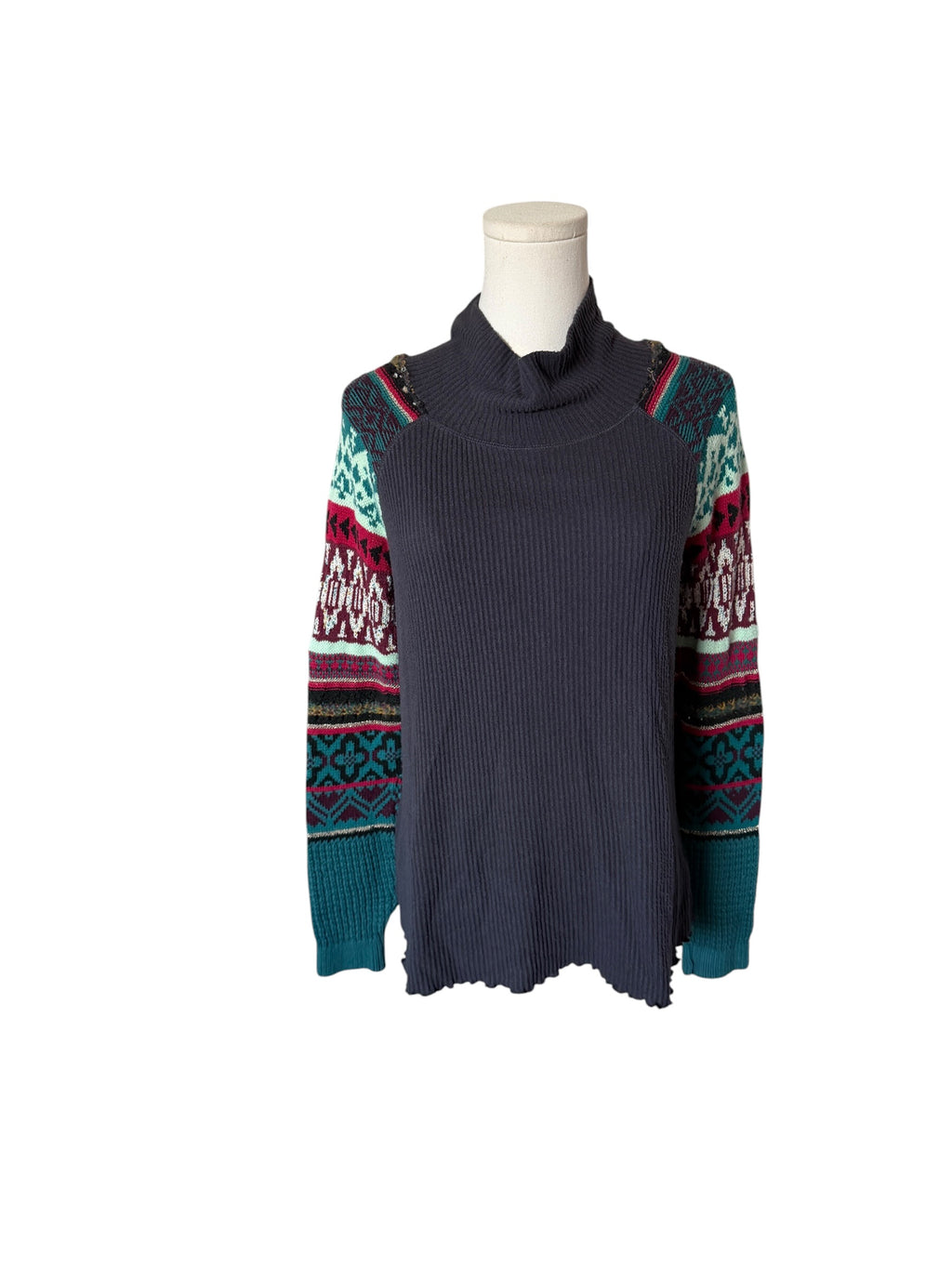Free People charcoal combo Prism sweater