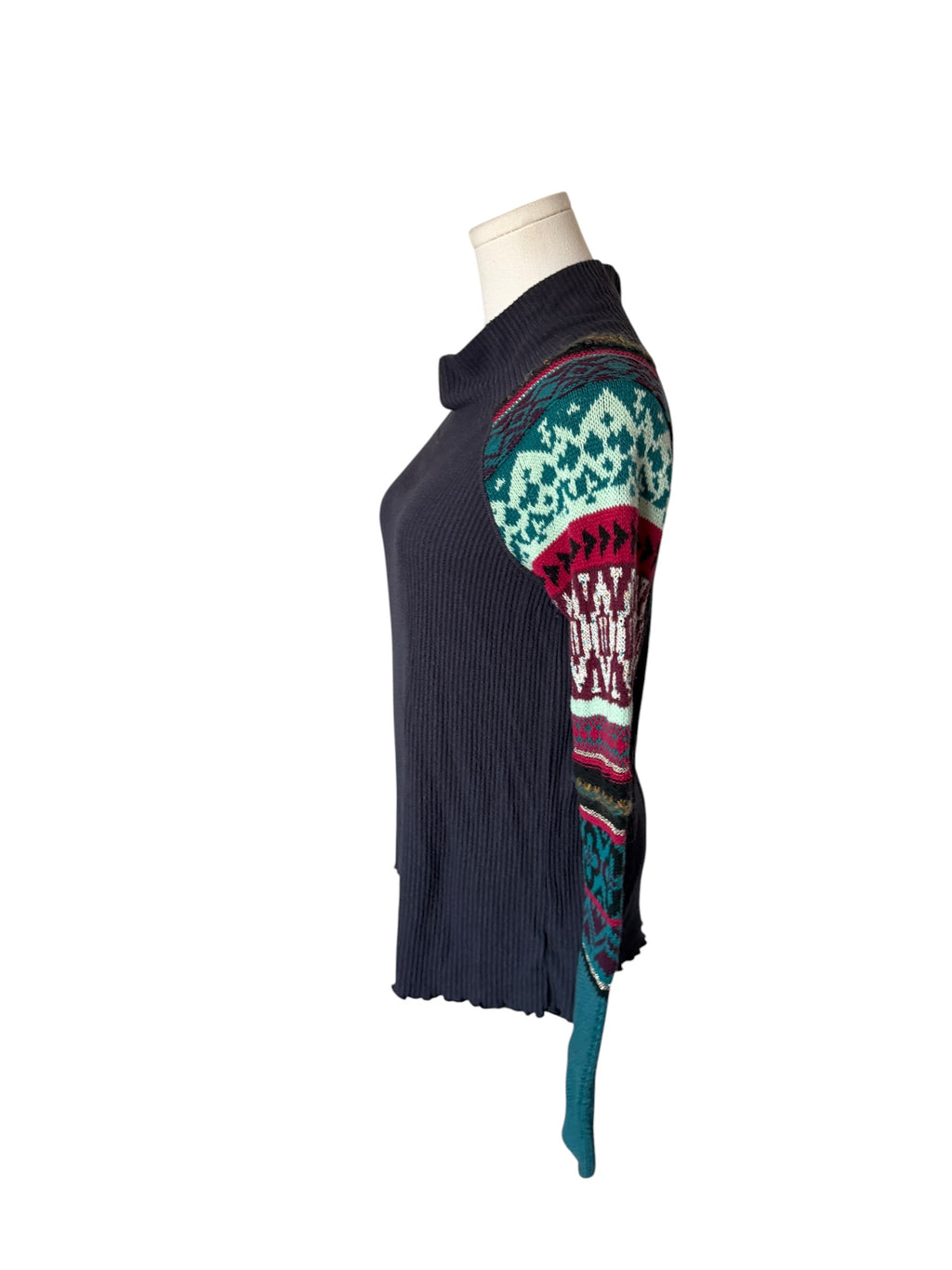 Free People charcoal combo Prism sweater
