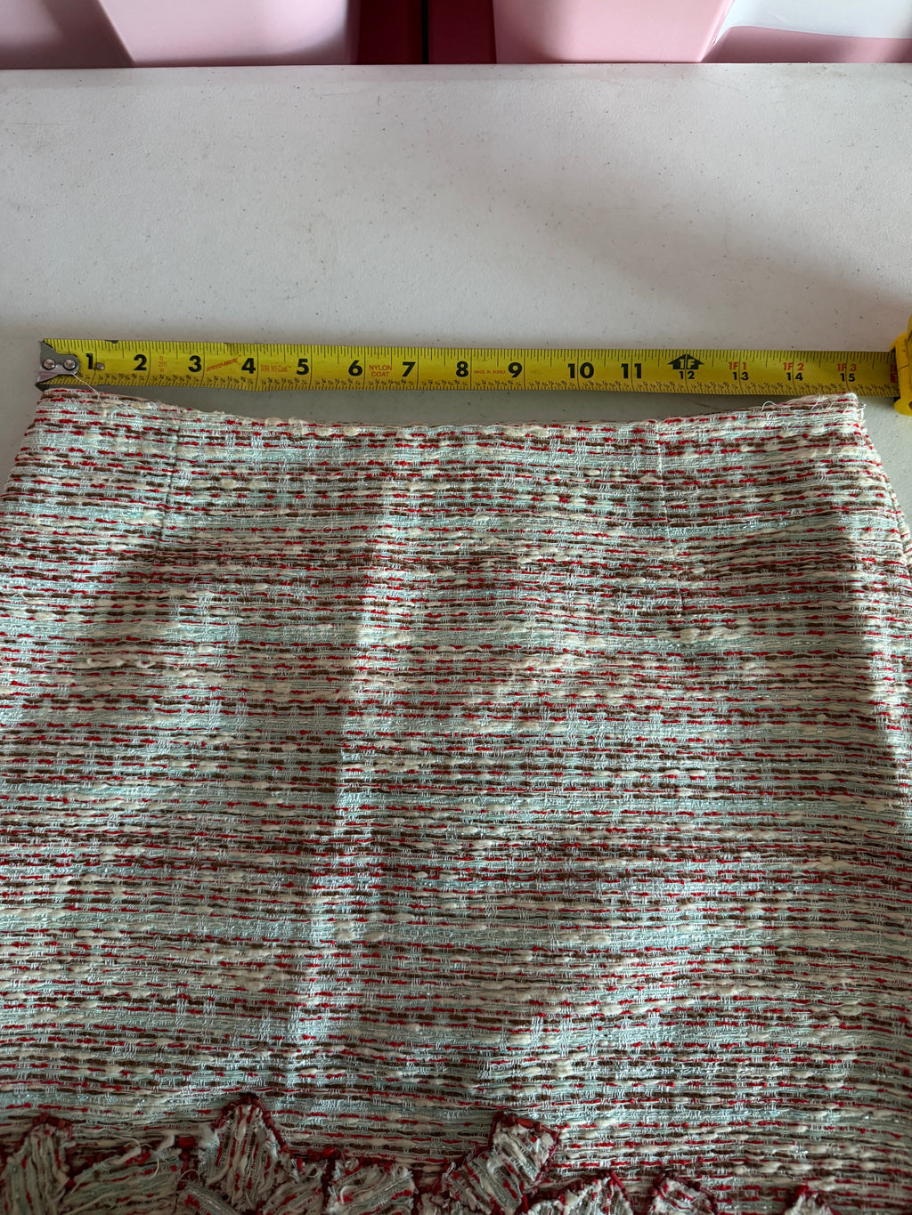 Carolina Herrera tweed pencil skirt