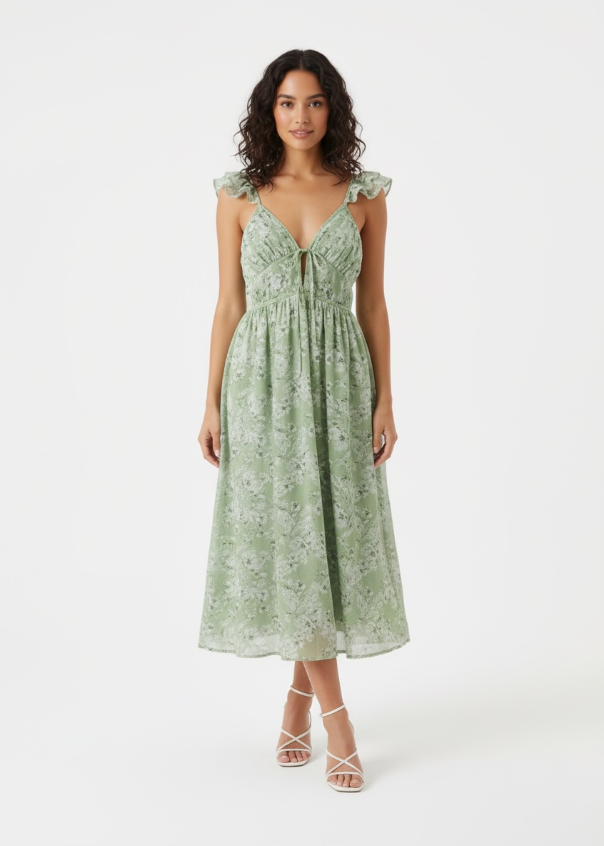 En Saison Laguna Floral Midi Dress