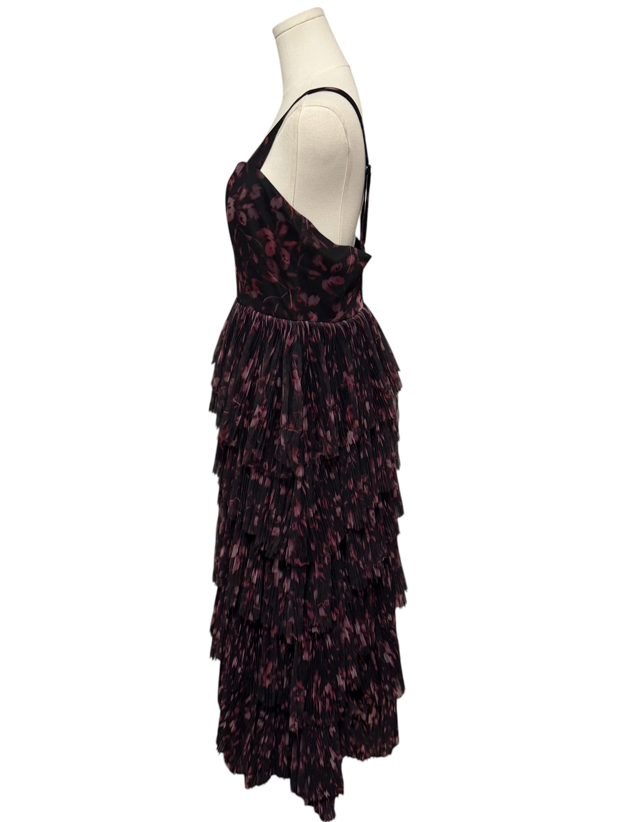 Hutch Sleeveless Tulle Tiered Maxi Dress