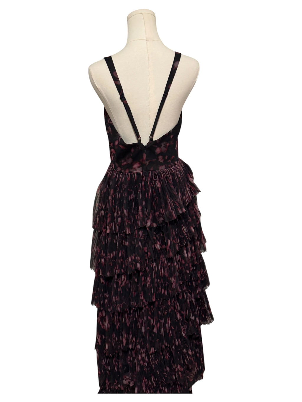 Hutch Sleeveless Tulle Tiered Maxi Dress