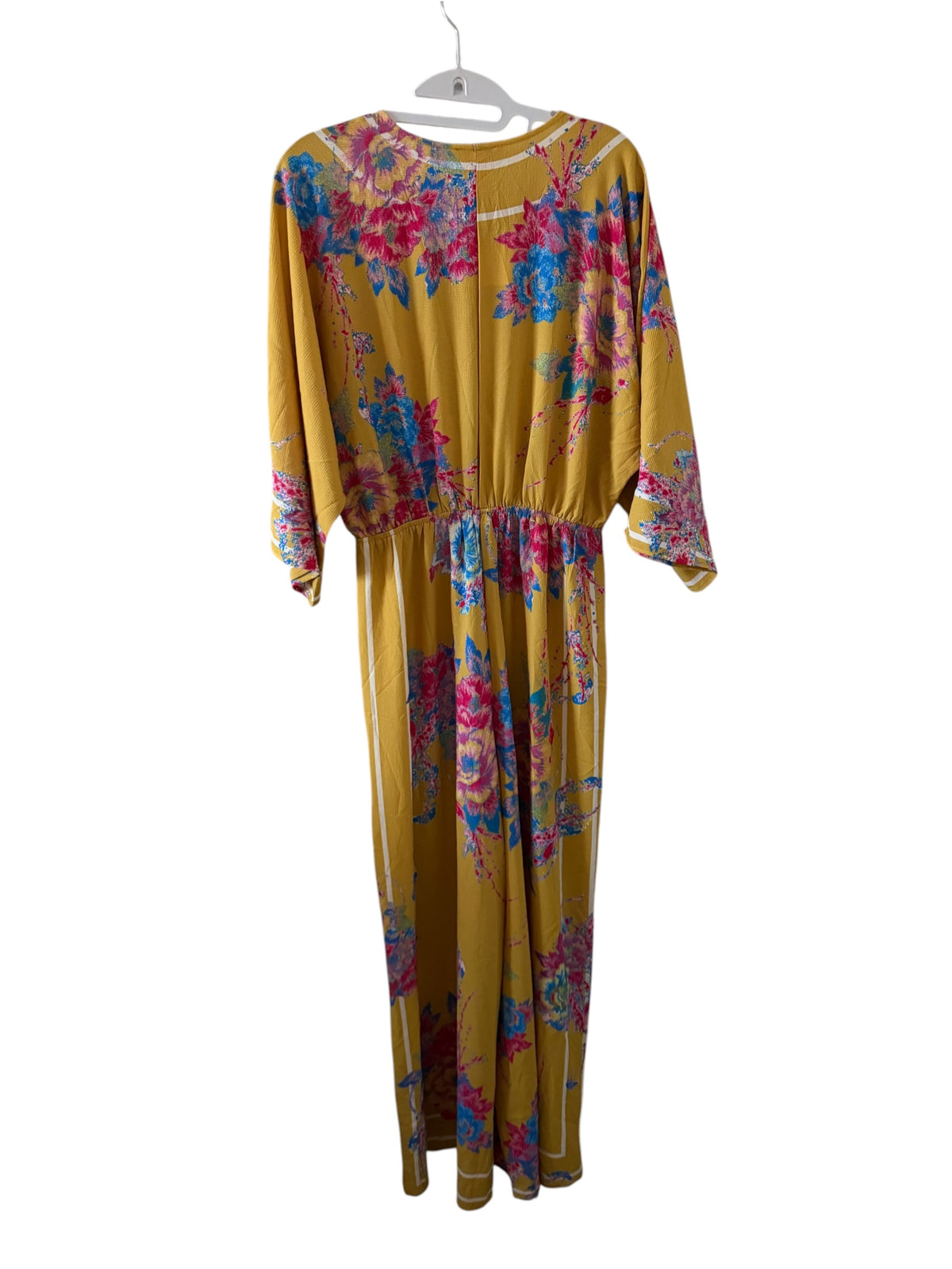 Flying Tomato Mustard Yellow Floral Jumpsuit