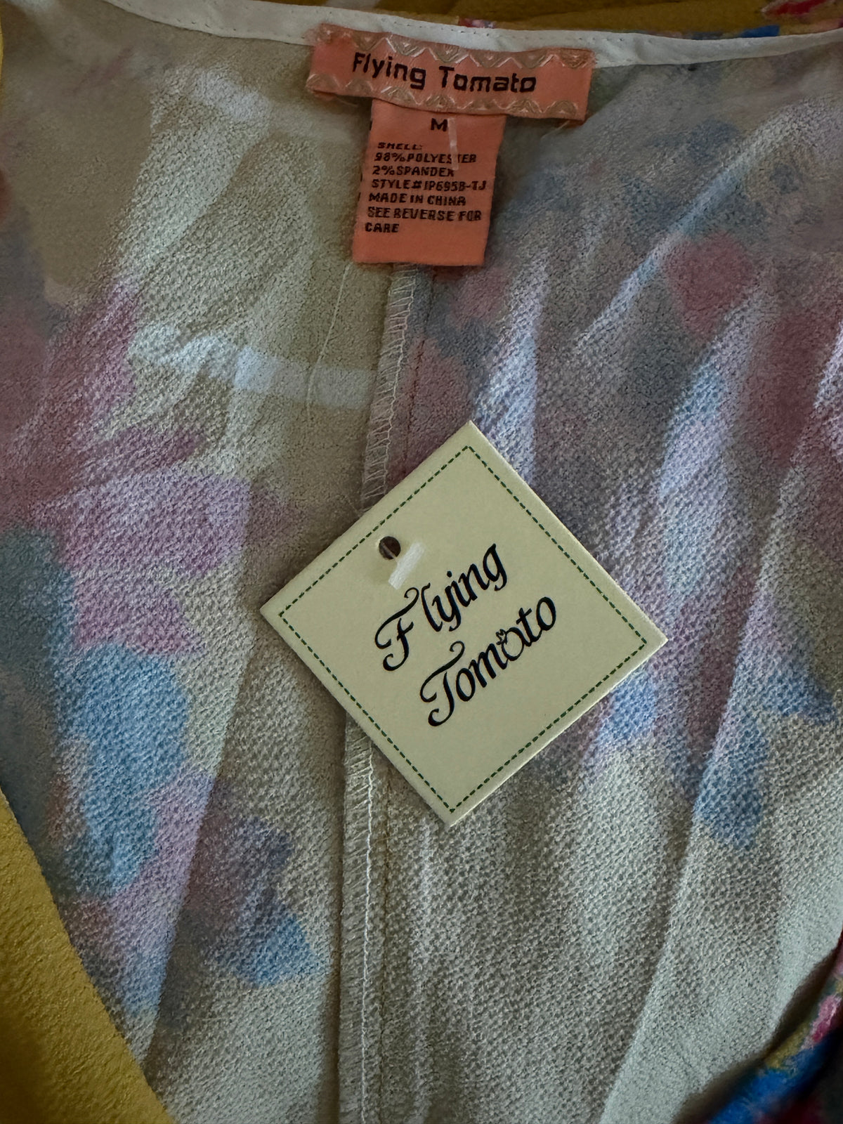 Flying Tomato Mustard Yellow Floral Jumpsuit