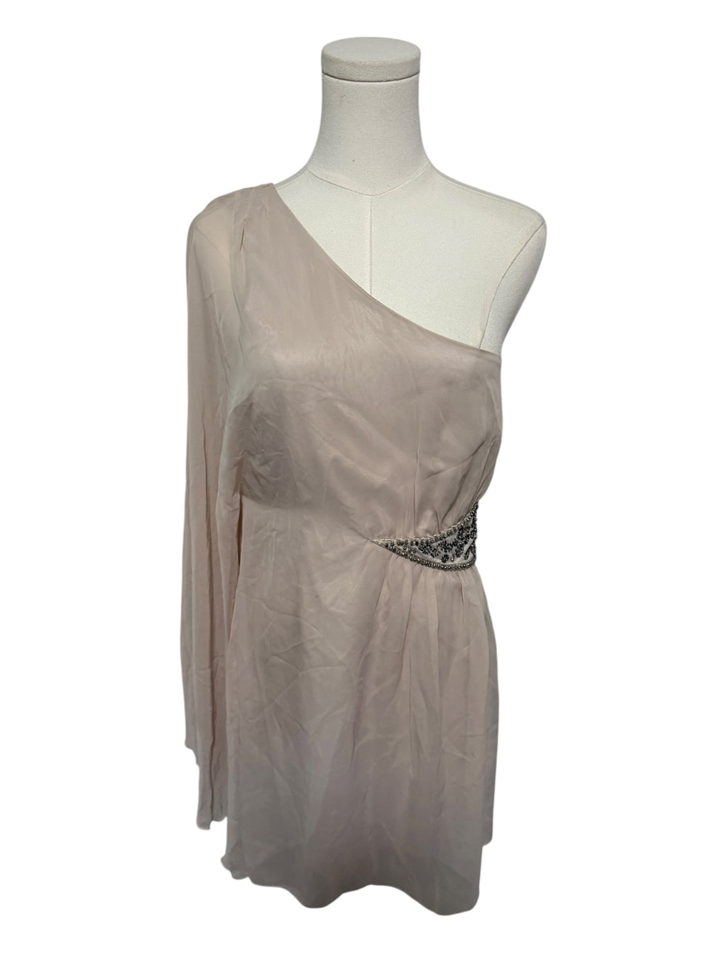 Free People Dancing in the Moonlight Chiffon One Shoulder Dress