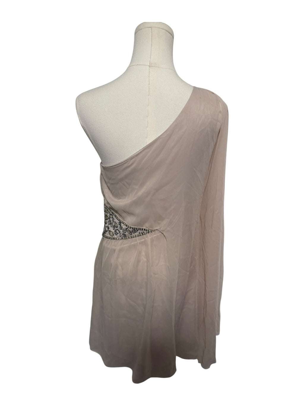 Free People Dancing in the Moonlight Chiffon One Shoulder Dress