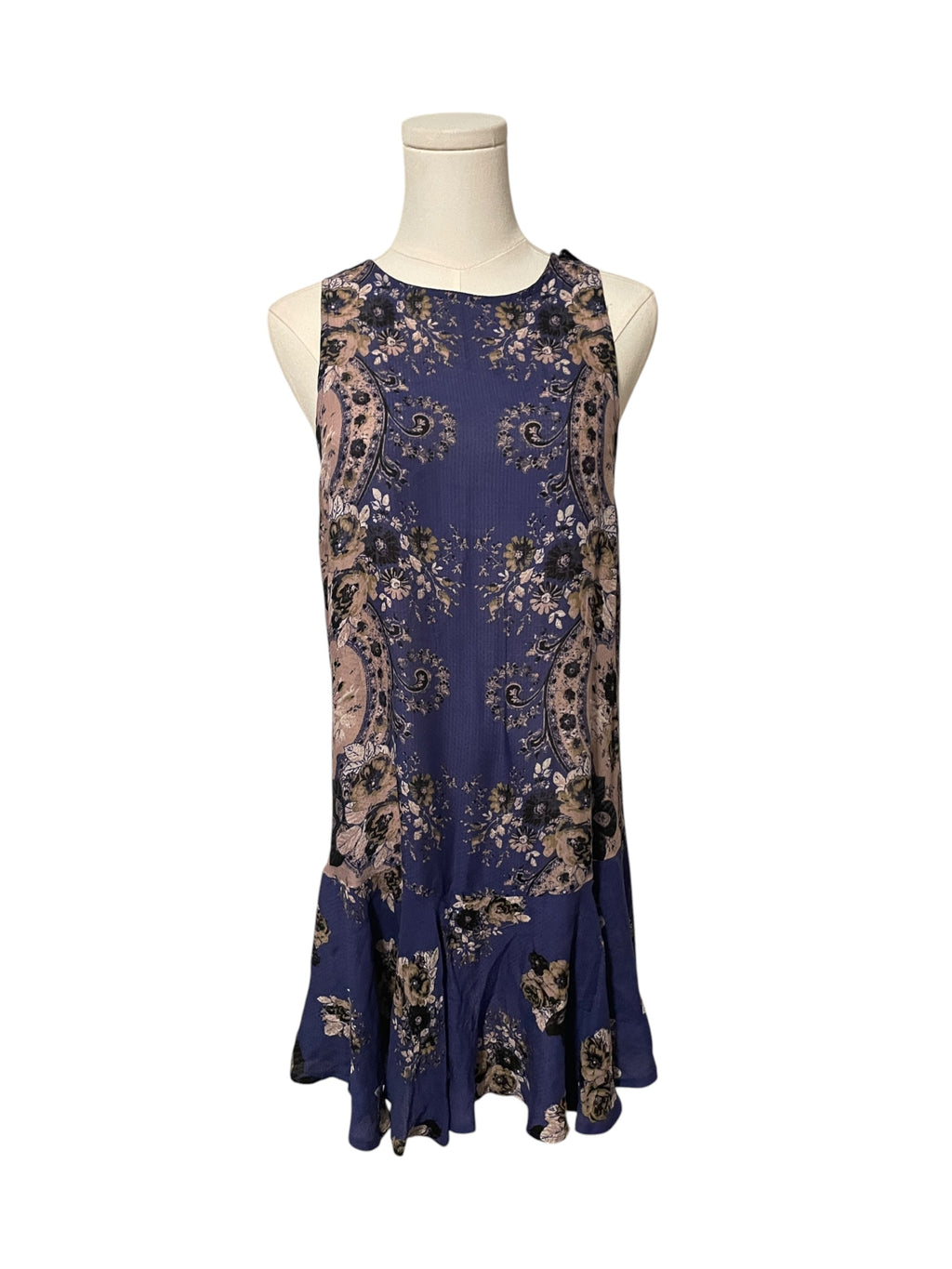 Free People Intimately dobby dot flouncy slip dress