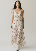 LC Lauren Conrad Floral Pintucked Maxi Dress