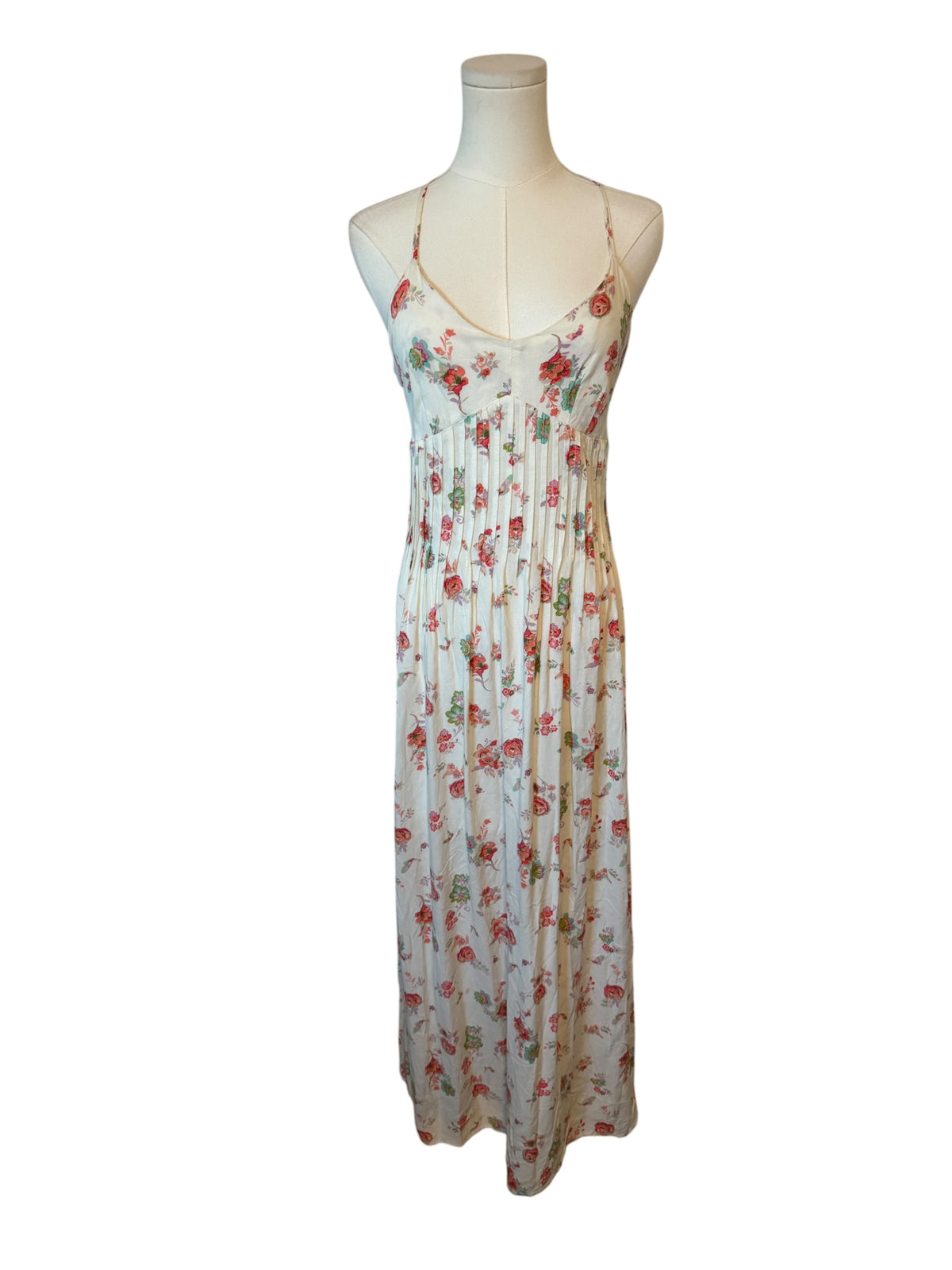 LC Lauren Conrad Floral Pintucked Maxi Dress