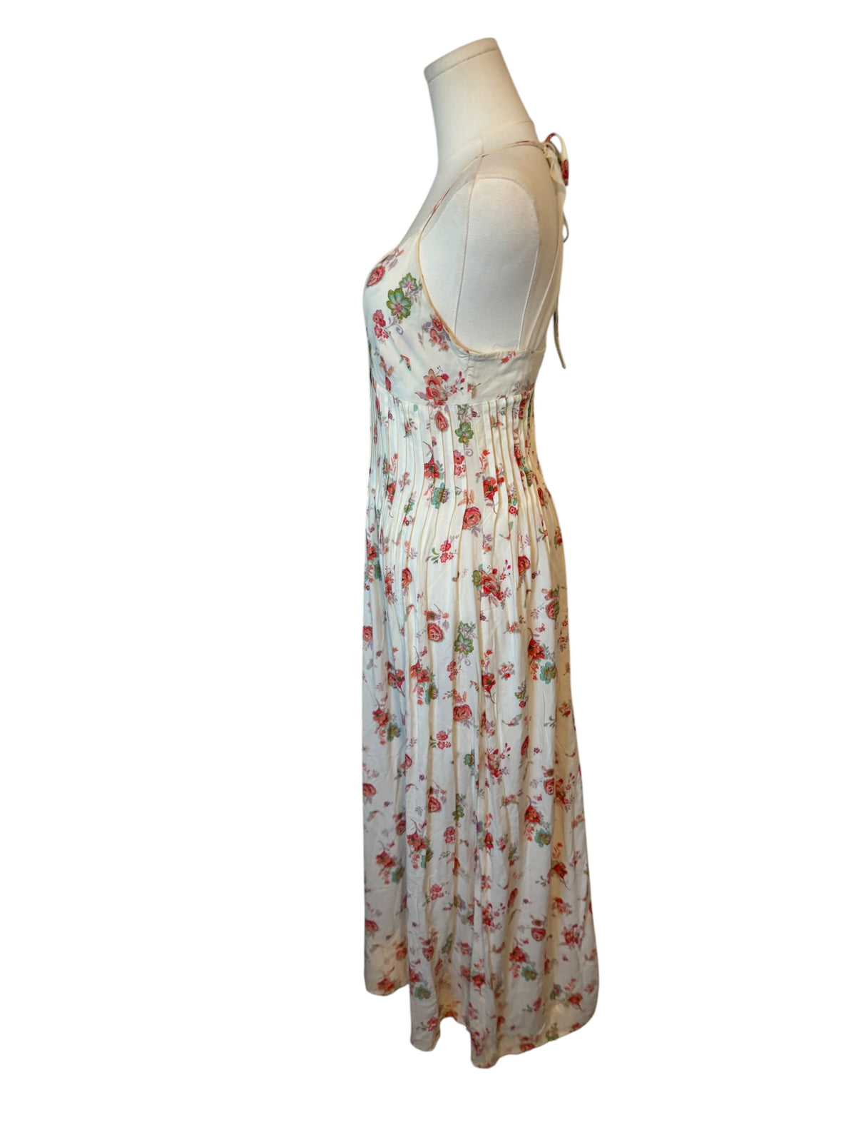 LC Lauren Conrad Floral Pintucked Maxi Dress
