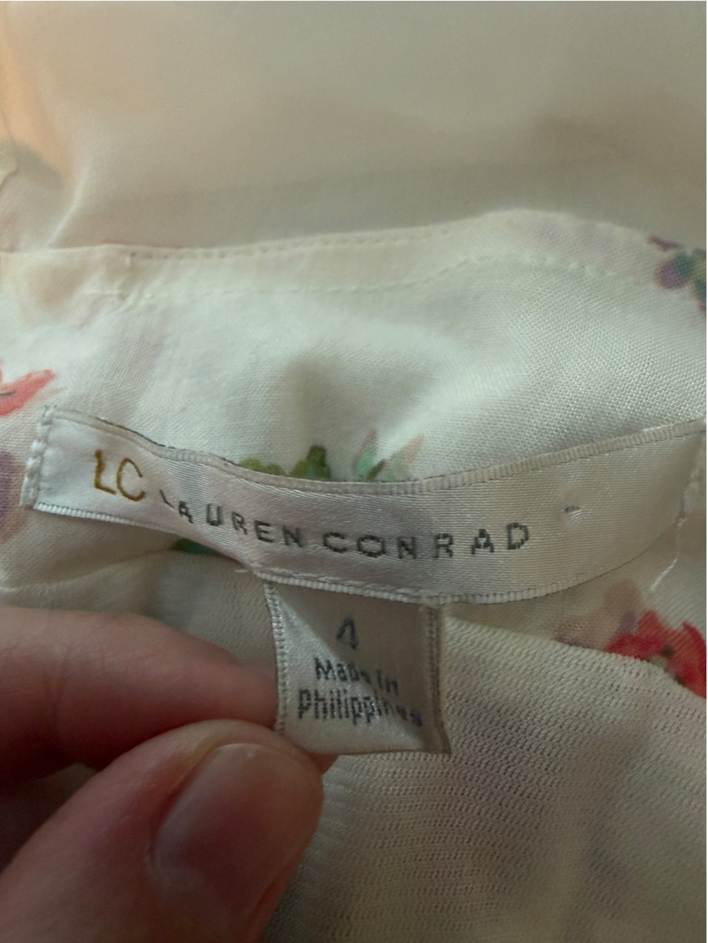 LC Lauren Conrad Floral Pintucked Maxi Dress