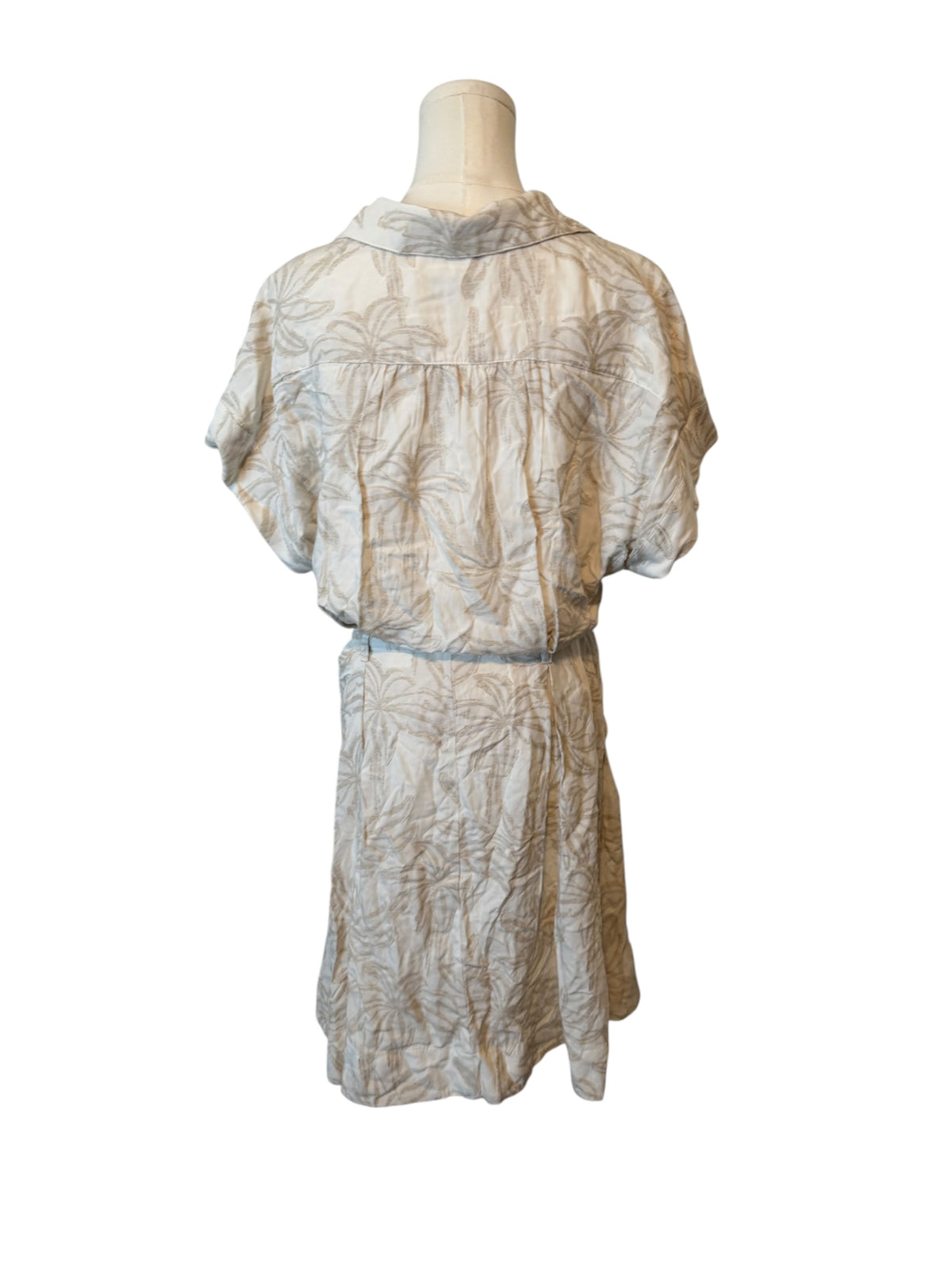 Taylor Short-Sleeve Sash-Tie A-Line Dress