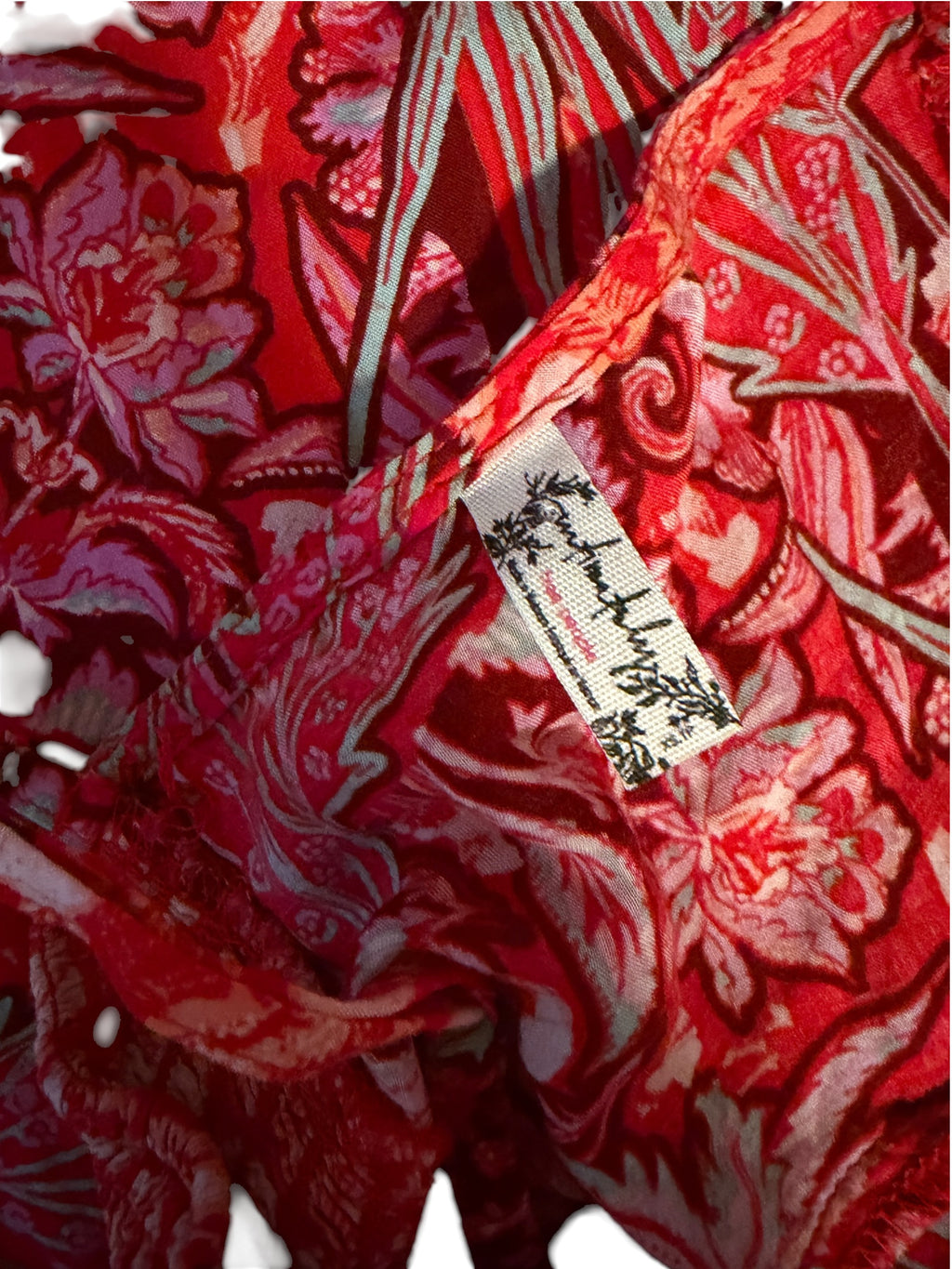 Free People Forever Yours Smocked Slip Dress in red/multicolor