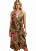 Jason Wu linen-blend watercolor abstract-print midi dress