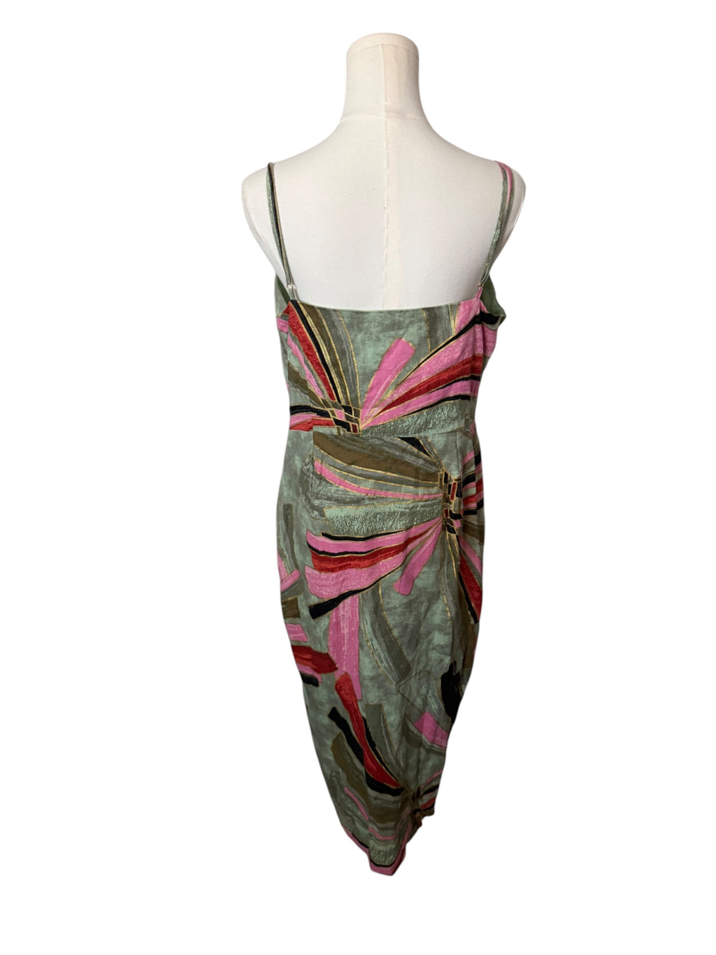 Jason Wu linen-blend watercolor abstract-print midi dress