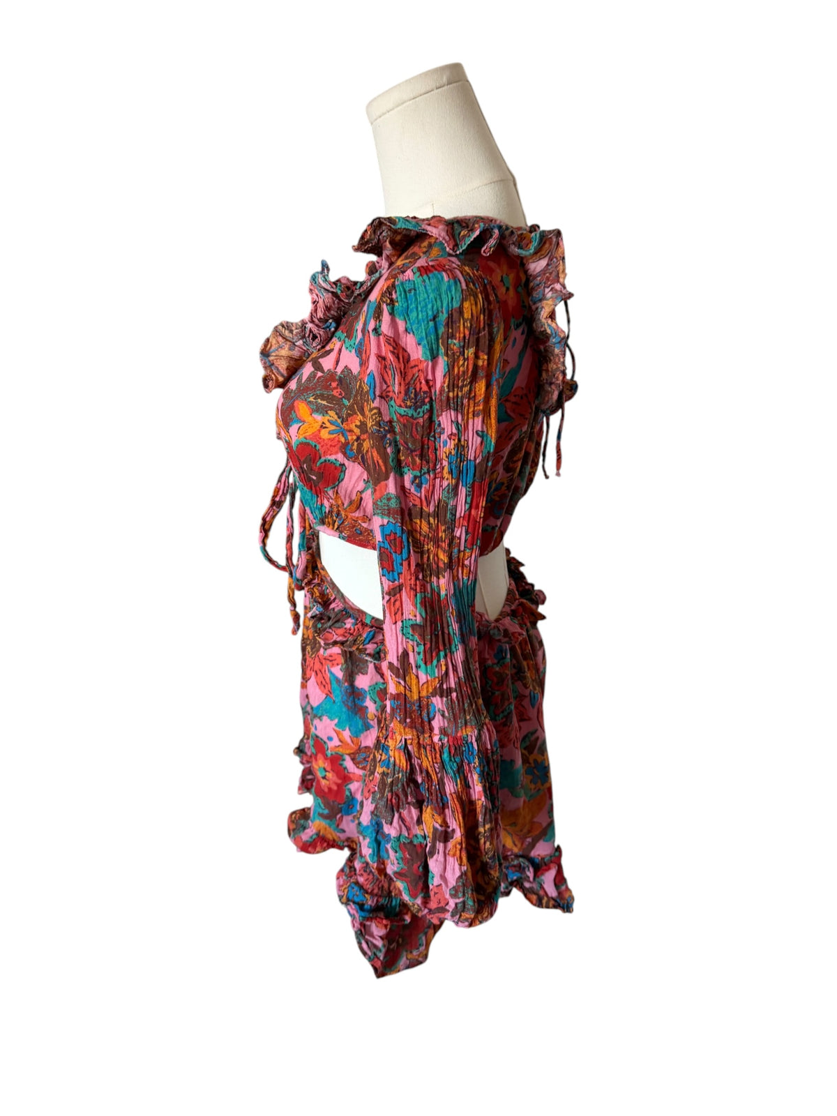 Love the Label Nadia Front-Tie Ruffle Dress