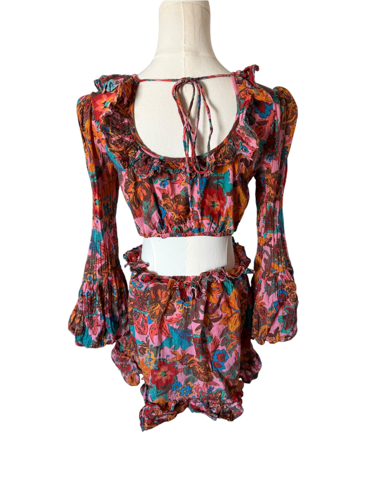 Love the Label Nadia Front-Tie Ruffle Dress