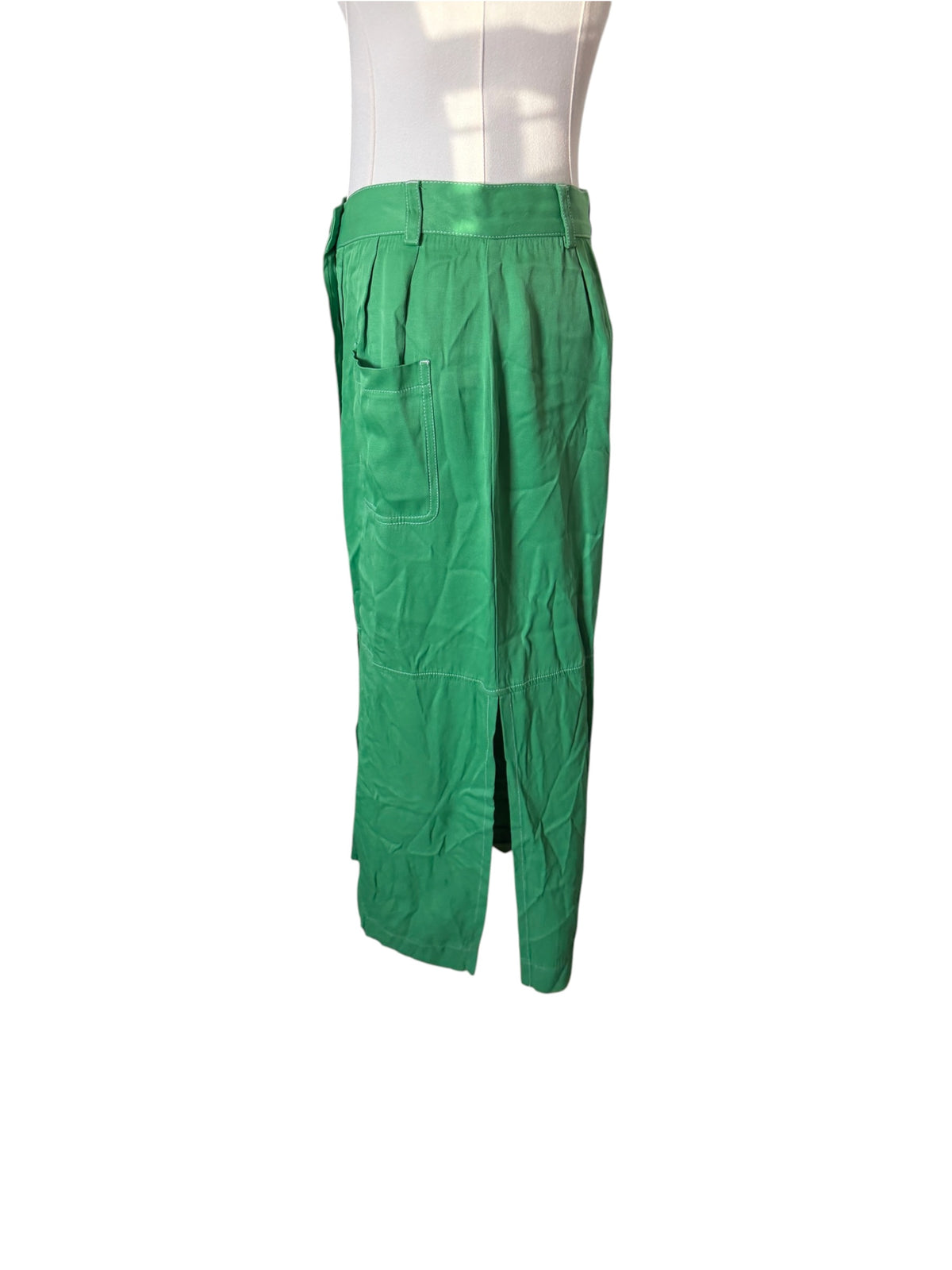 See By Chloé green button-front midi/long utility skirt