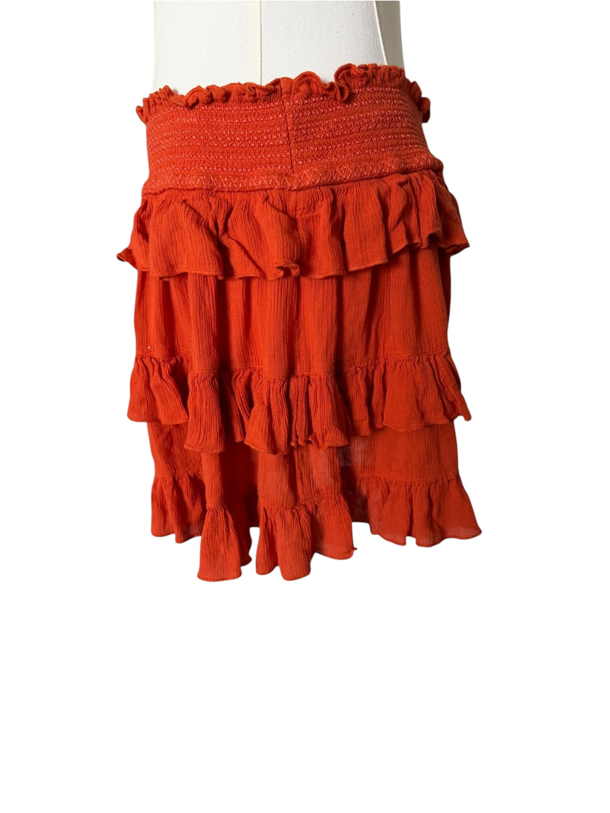 Free People Hooked On You Tiered Ruffled Mini skirt