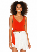Free People Paisley Pop Tank Top in red