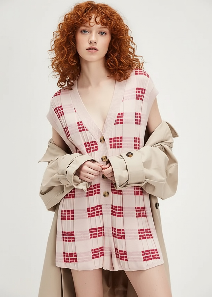 Free People Lewis Plaid Romper