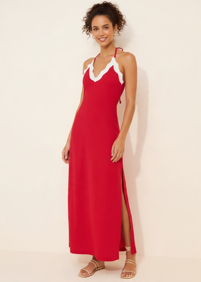 Berry Long Dress by Mandinga
