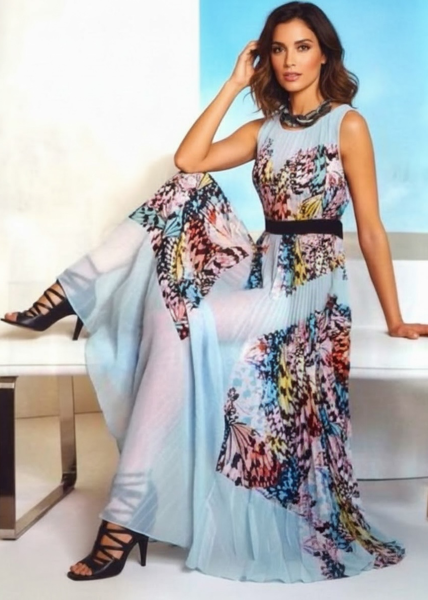 BCBGMaxAzria Kayda Butterfly Maxi Dress