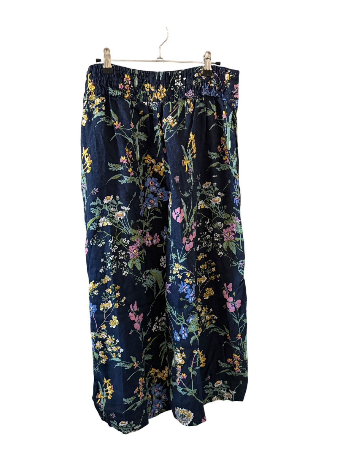 Anthropologie Floral Wide Leg Pants