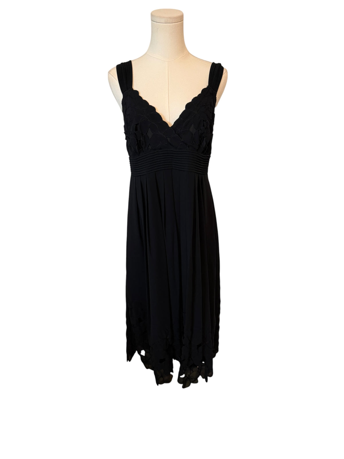 Antonio Melani Black Sleeveless Midi Dress