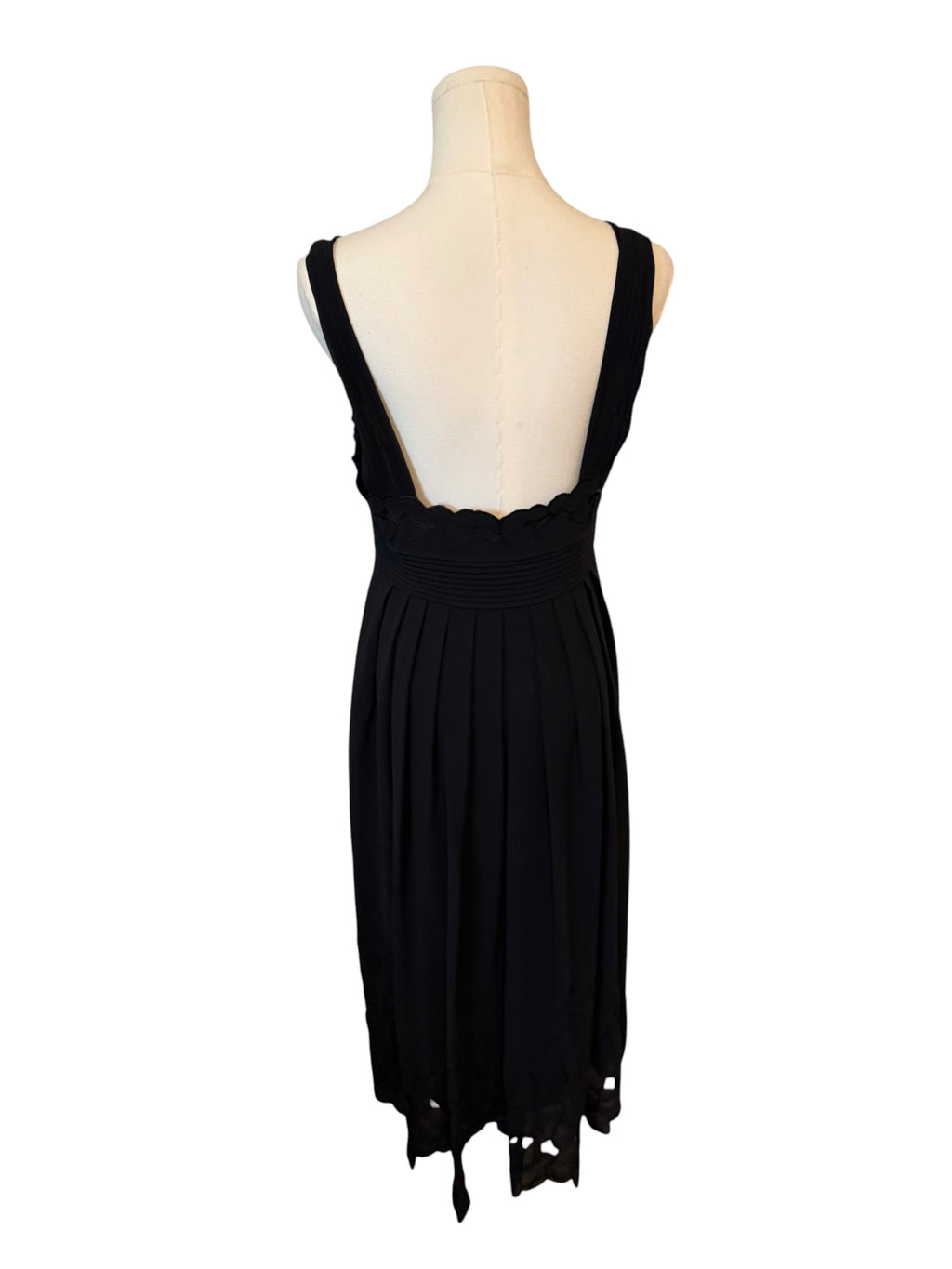 Antonio Melani Black Sleeveless Midi Dress