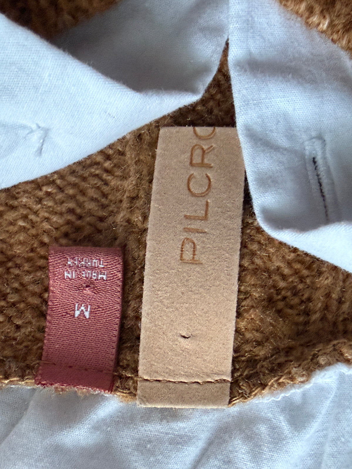 Pilcro Cropped Cable-Knit Twofer Sweater from Anthropologie
